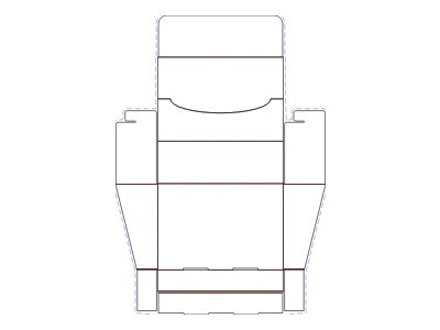 斜面展示盒样机 3D 效果