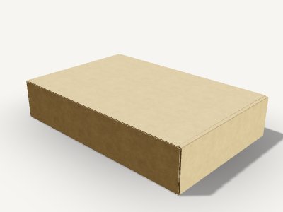 翻盖盒矩形插入 3D 效果