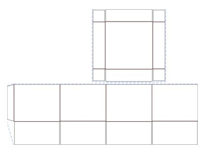 带盖围板纸箱 3D 效果