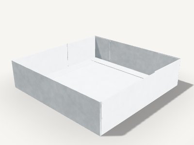 带窗的托盘盒·100×100×25